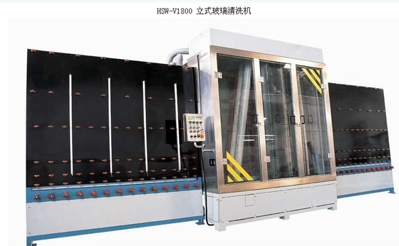 Китай Автоматизированная вертикальная стеклянная стиральная машина с экстренныйым выпуском чистит покрашенное электростатическое щеткой поставщик